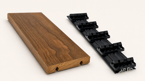 Kit Échantillon DeckEasy – Mini Flat Rail + Mini Thermo Frêne